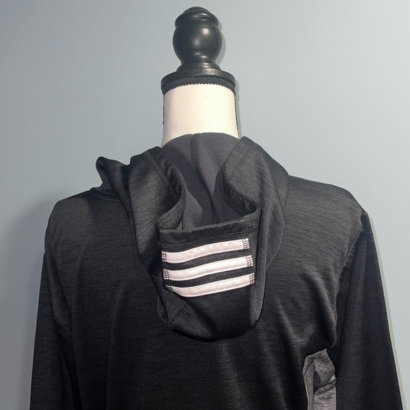 Adidas- Grey and black hooded sweatshirt - Picture 4 of 6